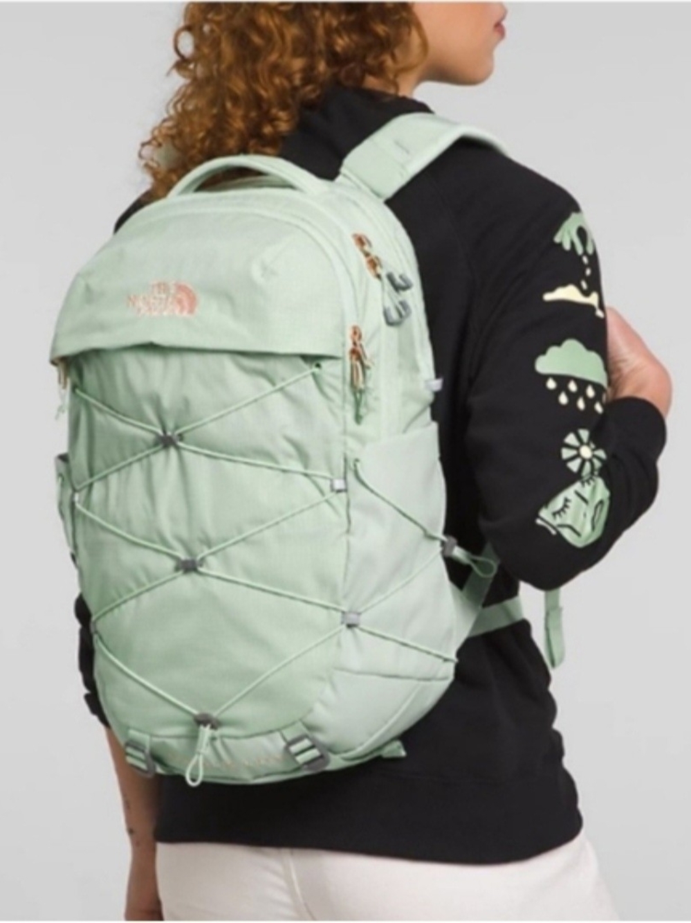 The North Face Women's Mint Green Daypack with Front Bungee